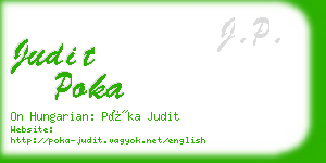 judit poka business card